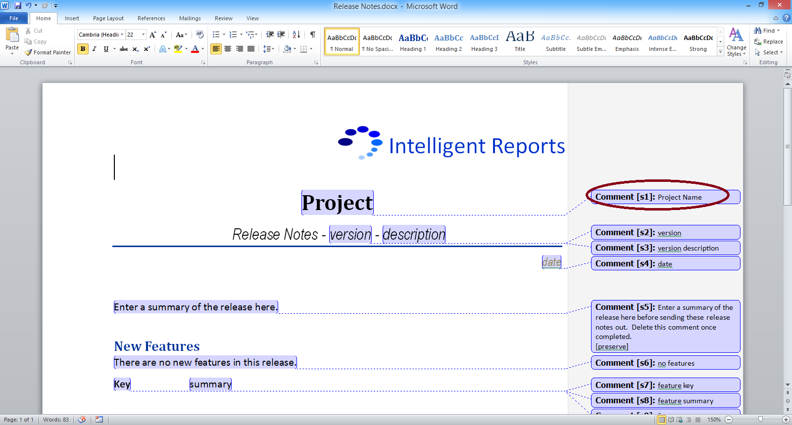 Creating a placeholder Creating a placeholder