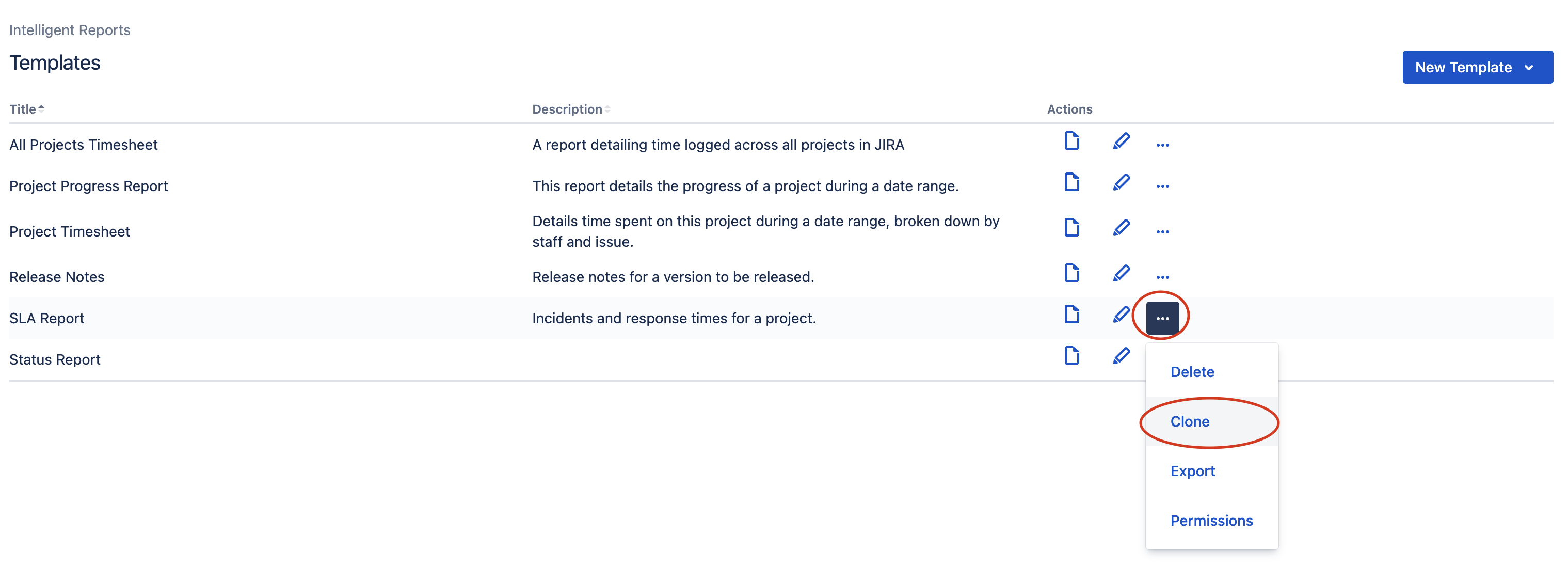 Cloning a template Cloning a template