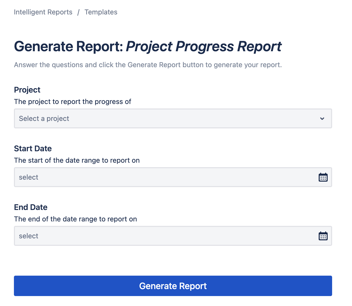 Run a one-off report Run a one-off report