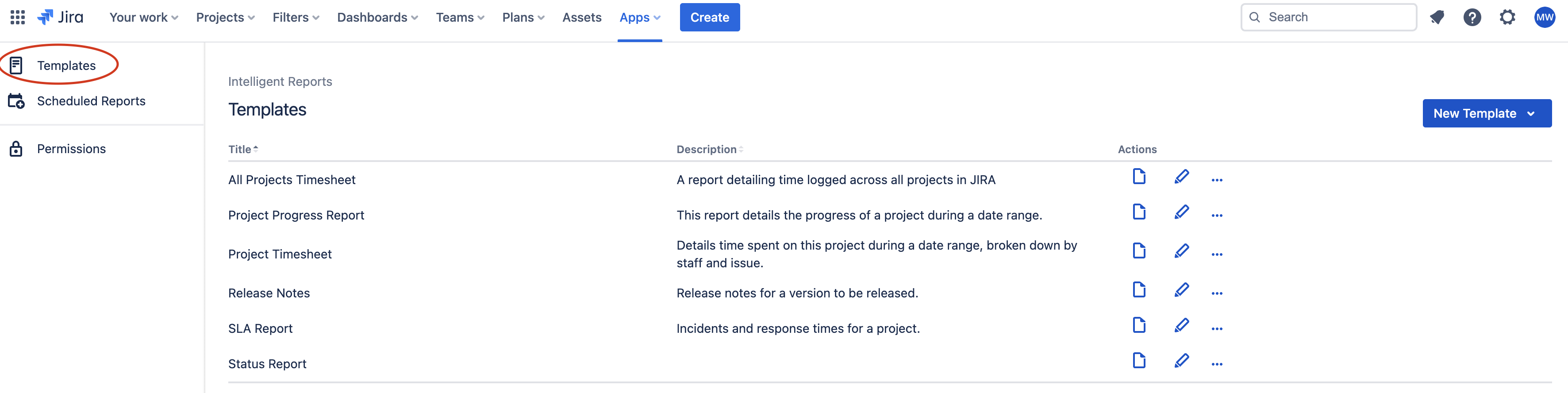 Managing your templates Managing your templates