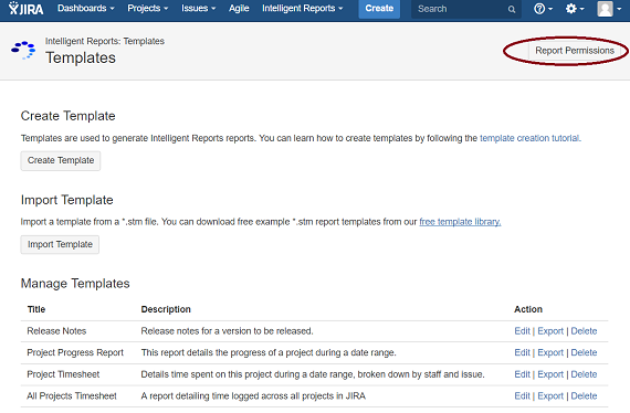 Updating global template permissions Updating global template permissions