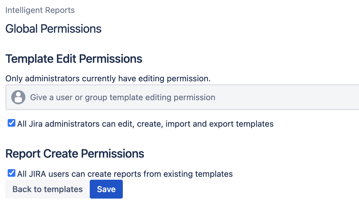 Editing template permissions Editing template permissions