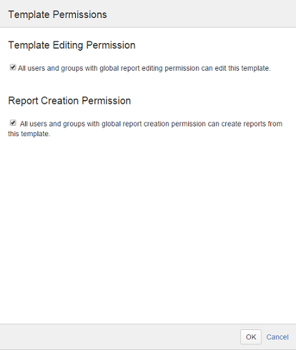 Editing template permissions Editing template permissions