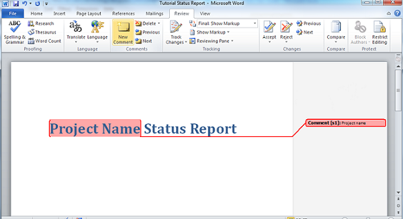 Adding a placeholder for the project name Adding a placeholder for the project name