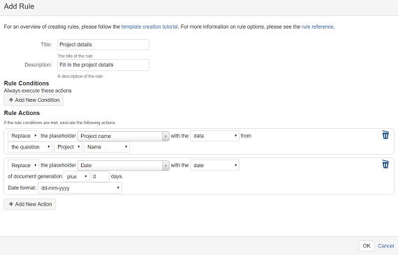 Adding another rule action Adding another rule action