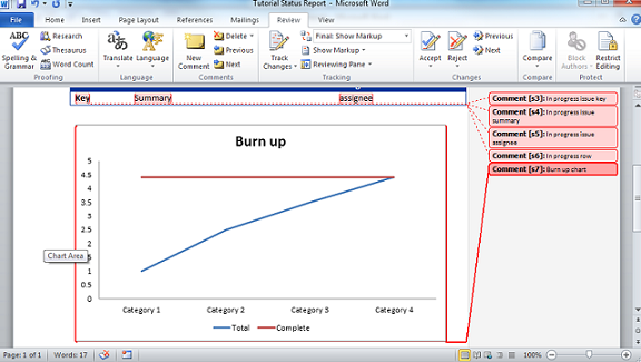 Add a line chart to your report and create a placeholder Add a line chart to your report and create a placeholder